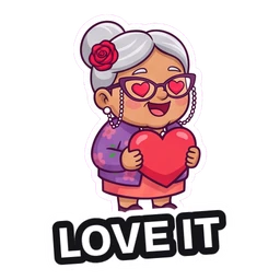 Nana Rosa Love It sticker