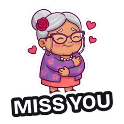 Nana Rosa Miss You sticker