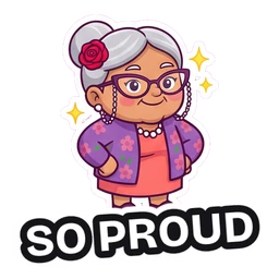 Nana Rosa So Proud sticker