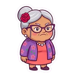 Nana Rosa Rage reaction GIF
