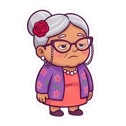 Nana Rosa Sleepy reaction GIF