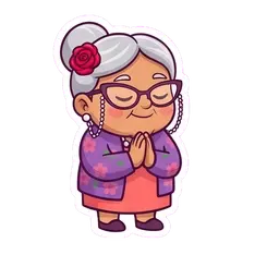 Nana Rosa Thank you reaction GIF