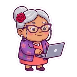 Nana Rosa Typing reaction GIF