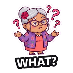 Nana Rosa What? sticker
