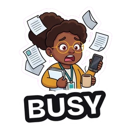 Olive Busy sticker