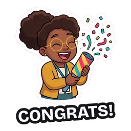 Olive Congrats! sticker