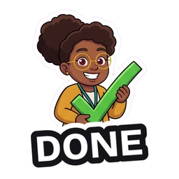 Olive Done sticker