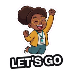 Olive Let's Go sticker
