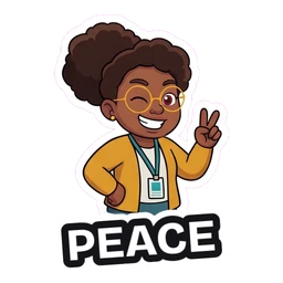 Olive Peace sticker