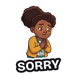 Olive Sorry sticker