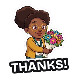 Olive Thanks! sticker