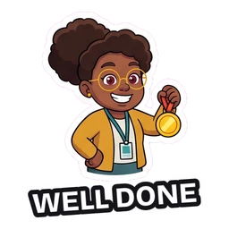 Olive Well Done sticker