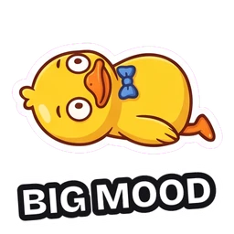 Quack Big Mood sticker