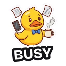 Quack Busy sticker