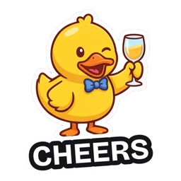 Quack Cheers sticker