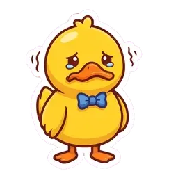 Quack Crying reaction GIF