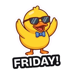 Quack Friday! sticker