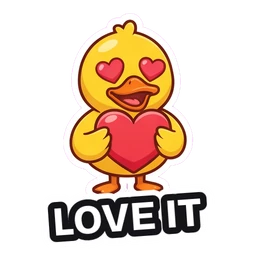 Quack Love It sticker
