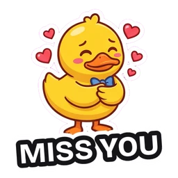 Quack Miss You sticker