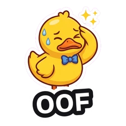 Quack OOF sticker