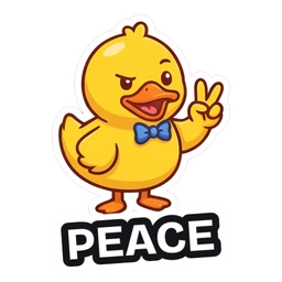 Quack Peace sticker