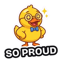 Quack So Proud sticker