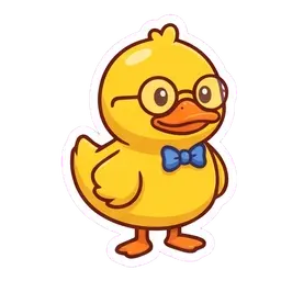 Quack Side eye reaction GIF
