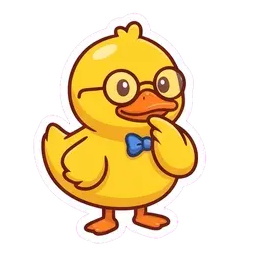Quack Thinking reaction GIF