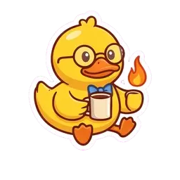 Quack This is fine reaction GIF