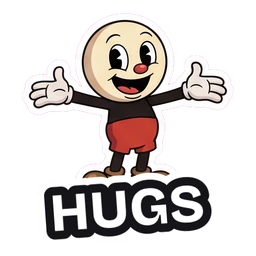 Ray Hugs sticker
