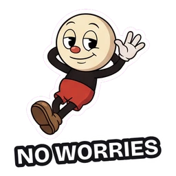 Ray No Worries sticker