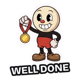 Ray Well Done sticker
